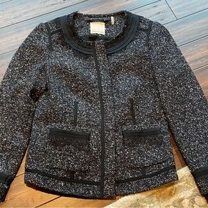 $35 Rebecca Taylor Jacket in black/white tweed & lace.